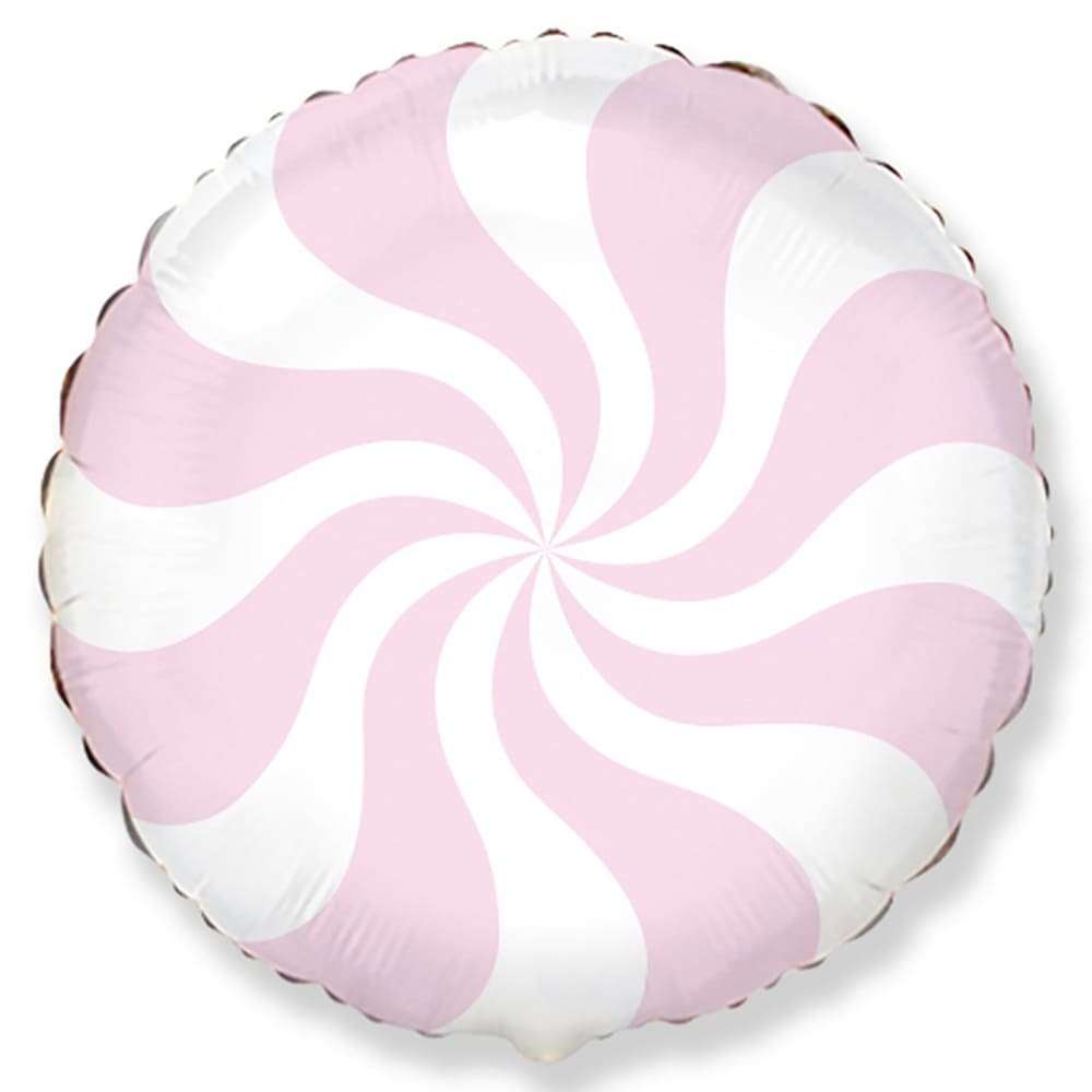 Розовая конфетка леденец шарик из фольги картинка