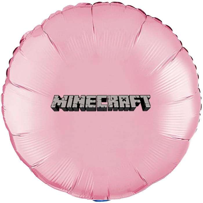 Воздушный шарик с надписью Minecraft картинка 5