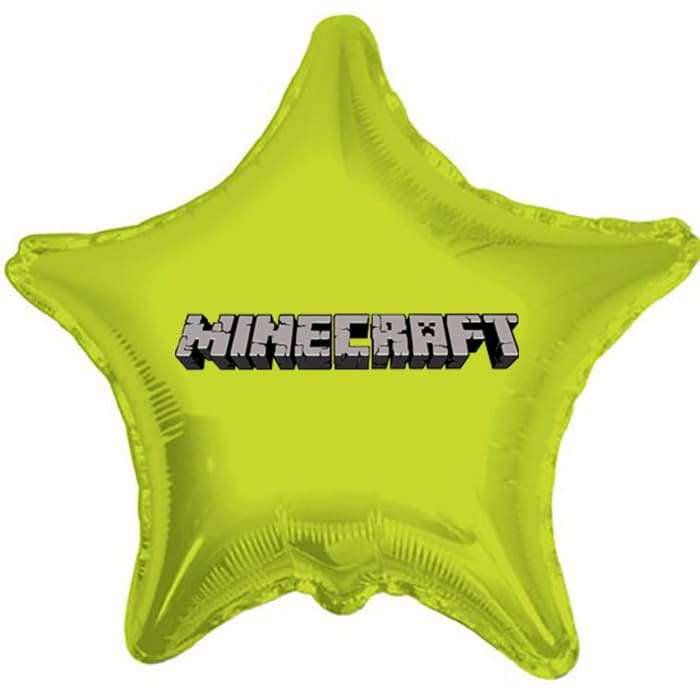 Воздушный шарик с надписью Minecraft картинка 6