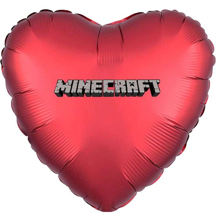 Воздушный шарик с надписью Minecraft картинка