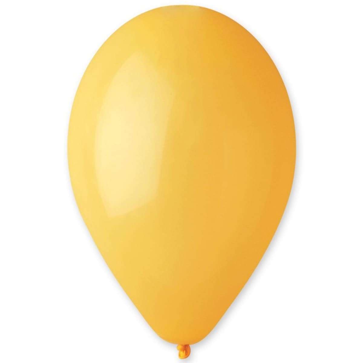 Желтый гелиевый шарик пастель, 25-28 см Италия №03 картинка 2