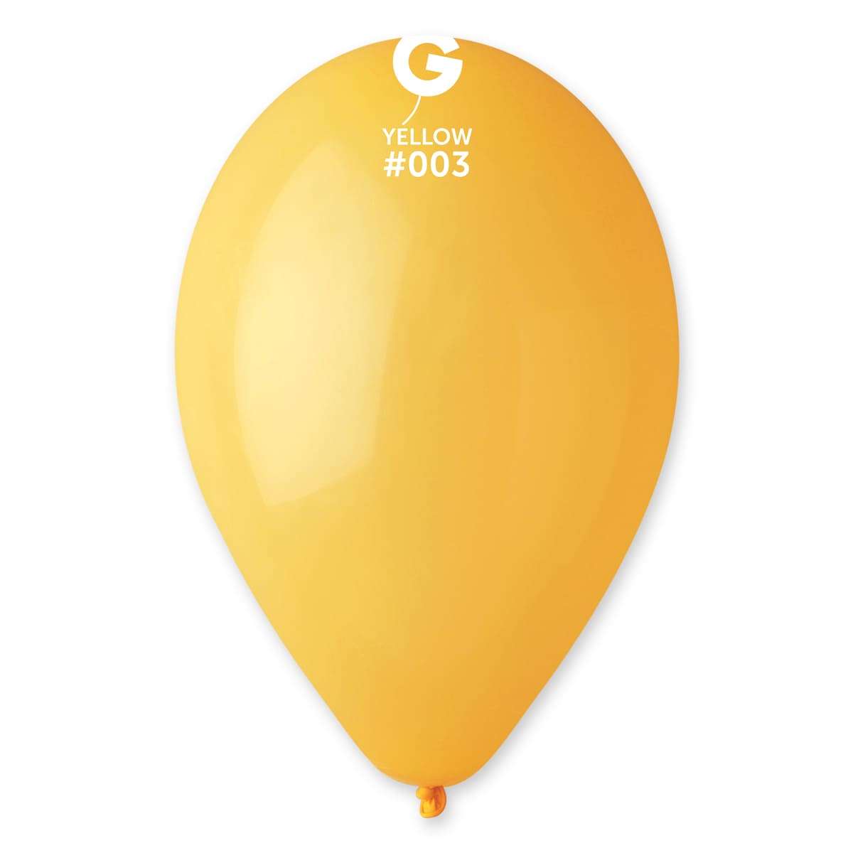 Желтый гелиевый шарик пастель, 25-28 см Италия №03 картинка