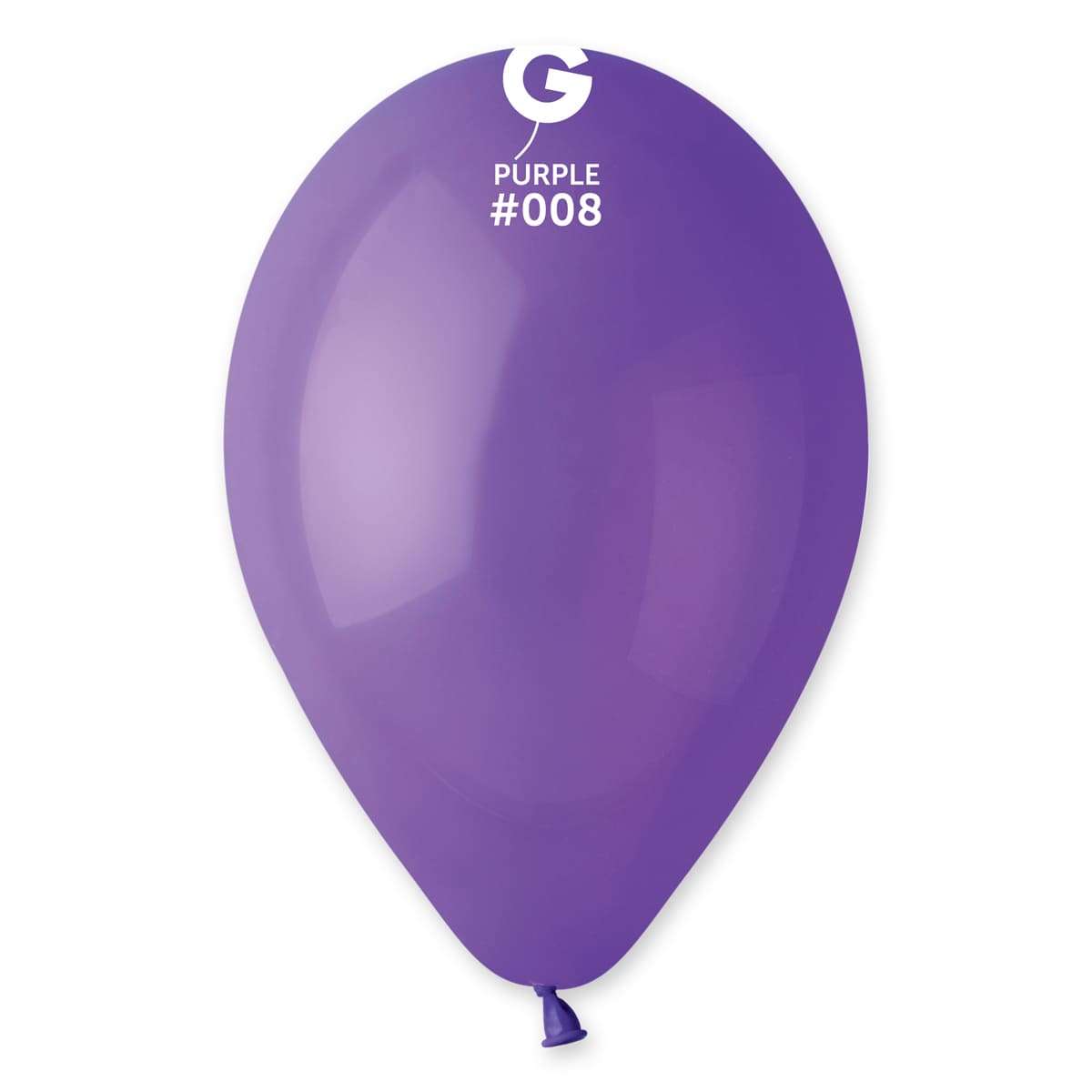 Фиолетовый гелиевый шарик пастель, 25-28 см Италия №08 картинка