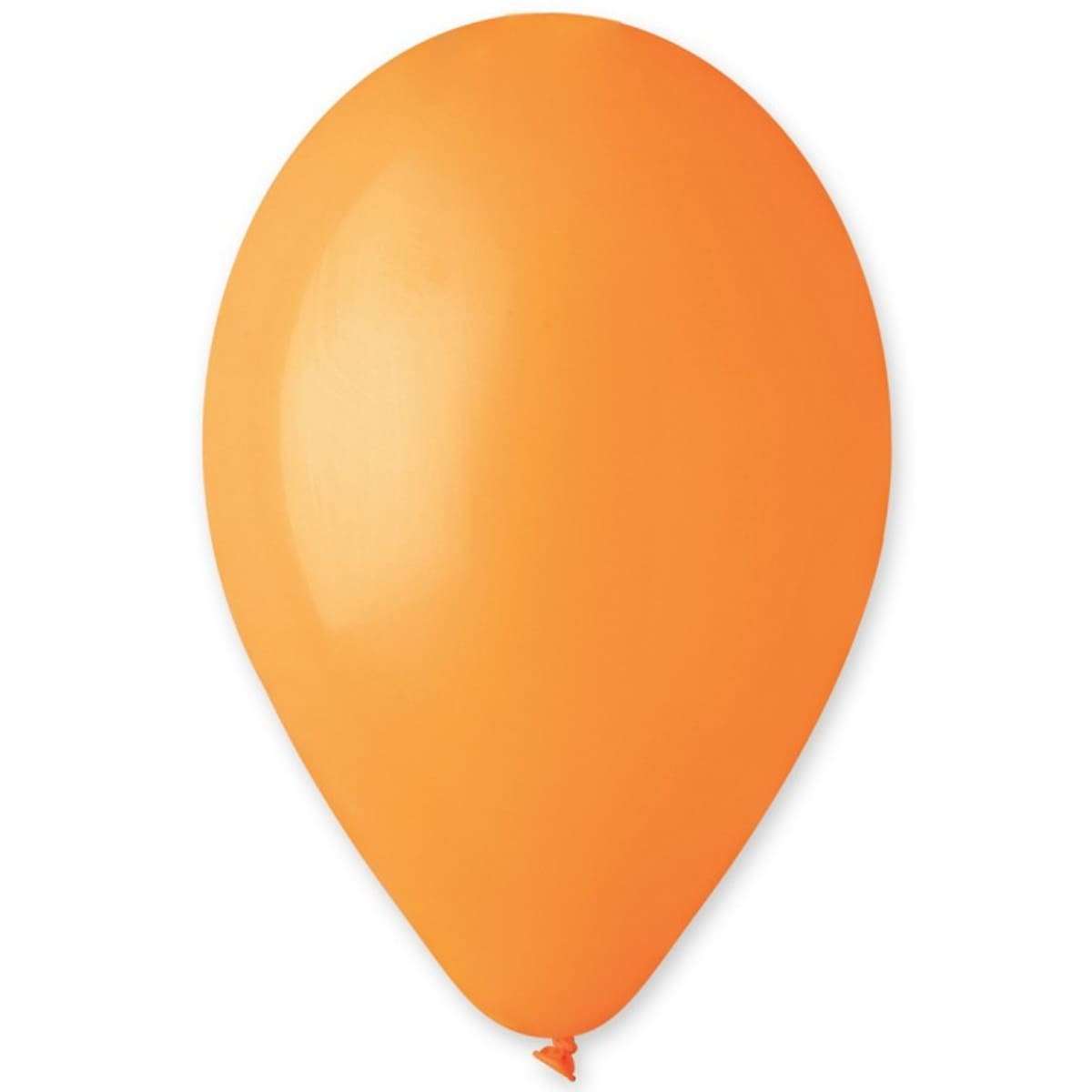 Оранжевый гелиевый шарик пастель, 25-28 см Италия картинка 2