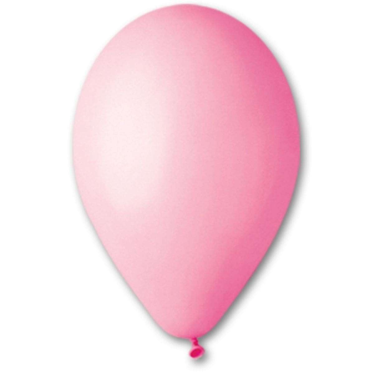 Розовый гелиевый шарик 25-28 см пастель, Италия №06 картинка 2