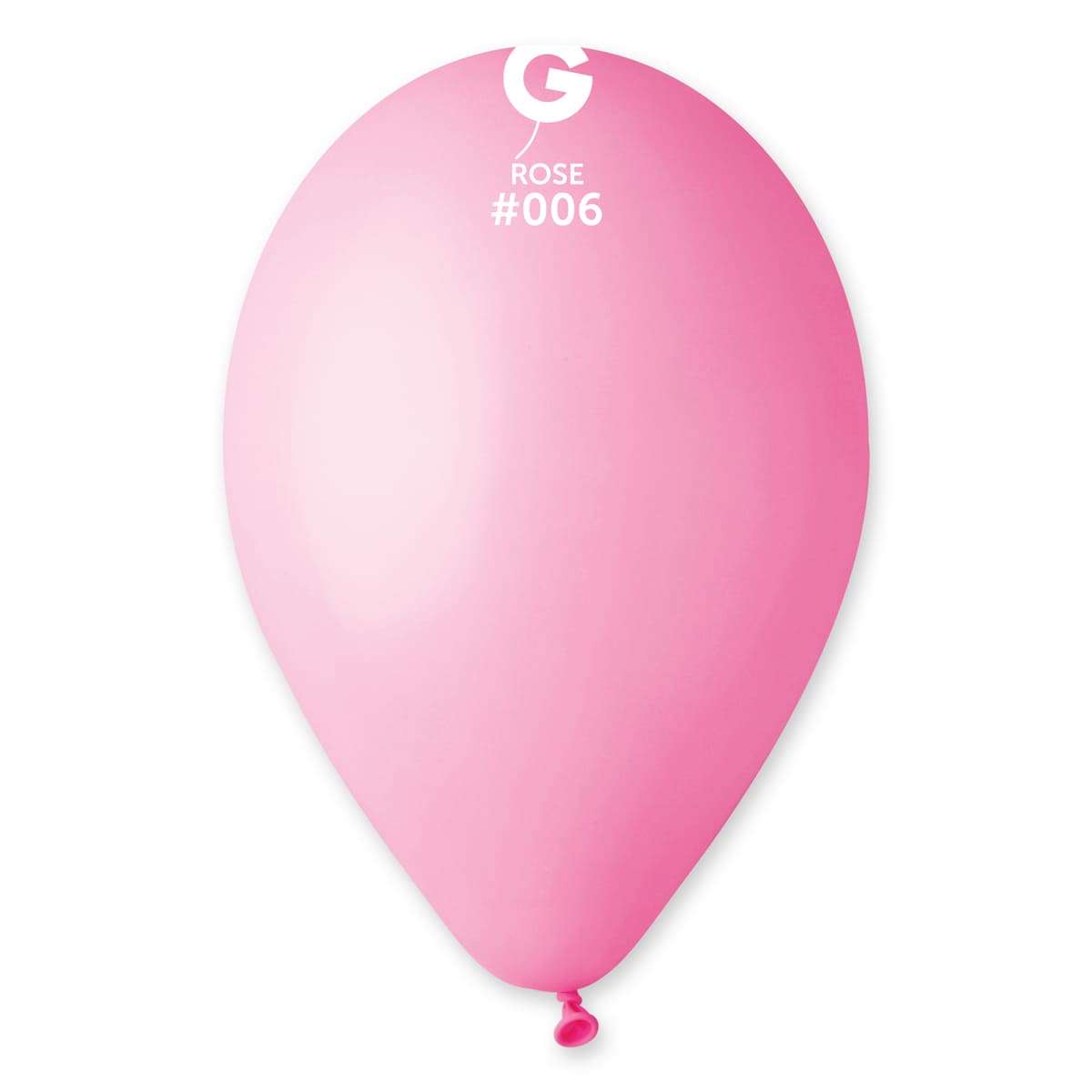 Розовый гелиевый шарик 25-28 см пастель, Италия №06 картинка