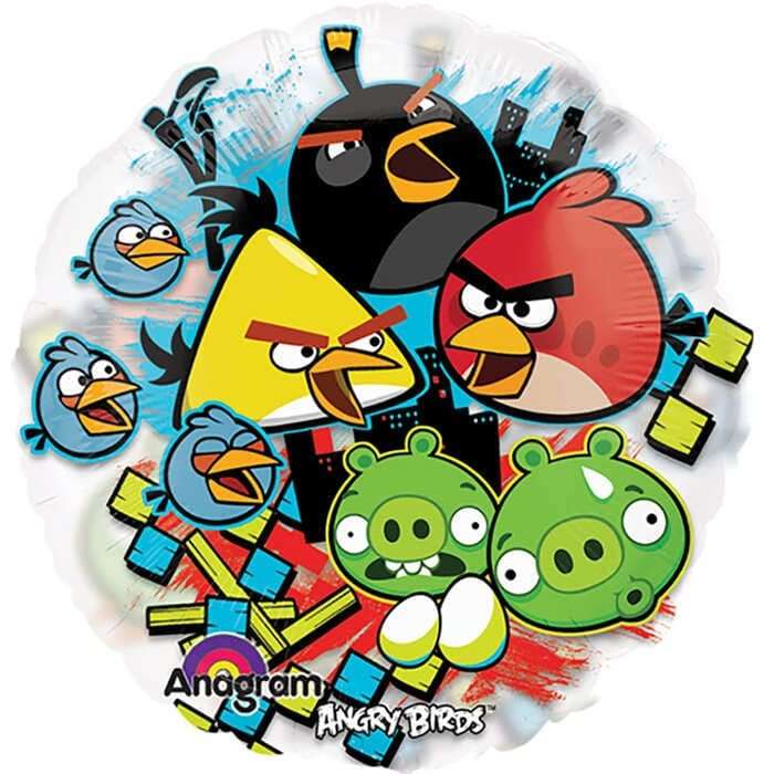Птички Angry Birds большой круглый шарик картинка