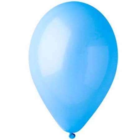 Голубой гелиевый шарик 25 см пастель Италия №09 картинка 2