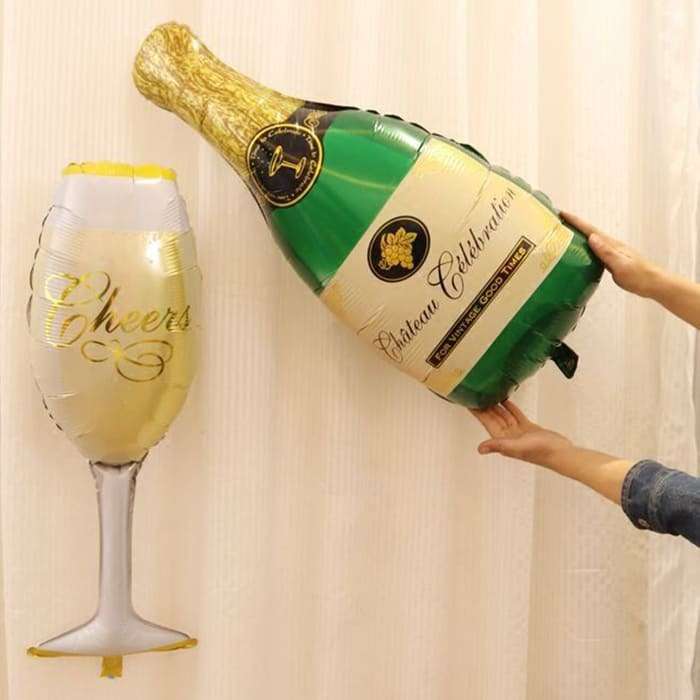 Фольгированный шар «Бокал шампанского» картинка 3