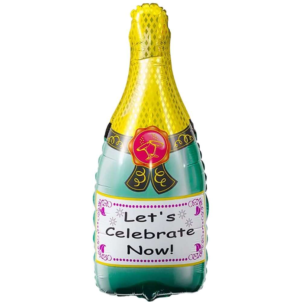 Бутылка Шампанского шарик из фольги картинка