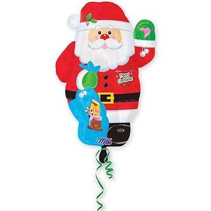 Шарик Санта Клаус с подарками картинка