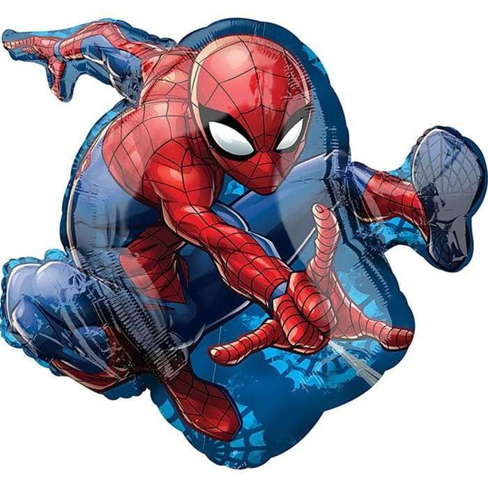 Человек паук в прыжке шарик из фольги картинка