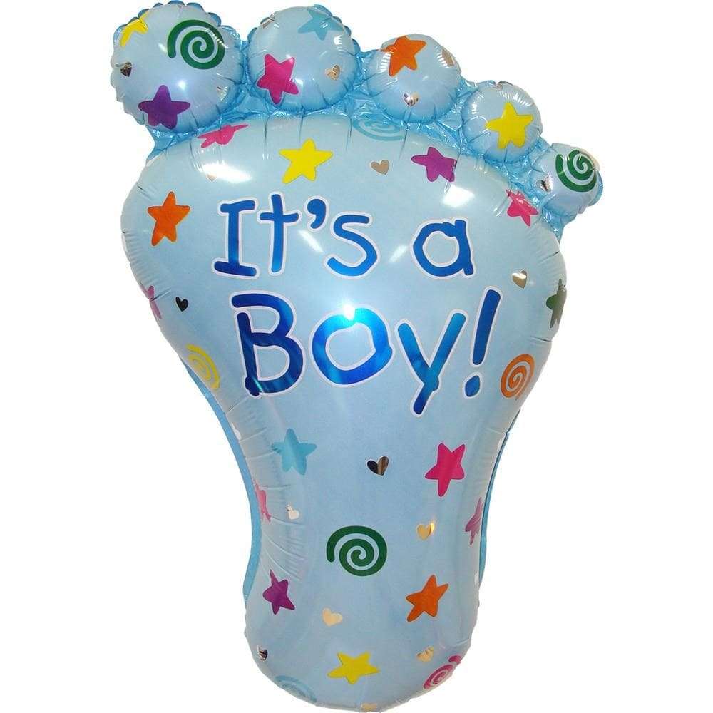 Ножка голубая «It's a Boy!» шарик из фольги картинка