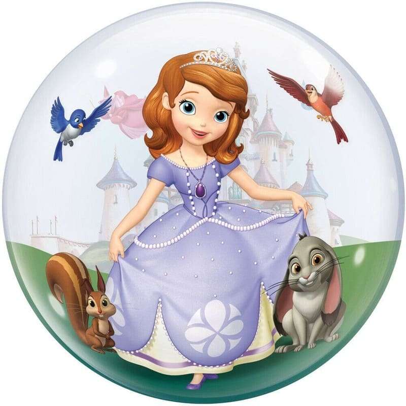 Принцесса София гелиевый шарик бабл картинка 2