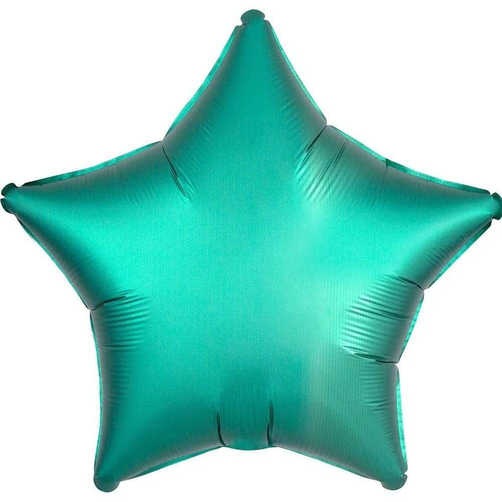 Звезда сатин изумрудная тиффани 45 см шарик из фольги картинка