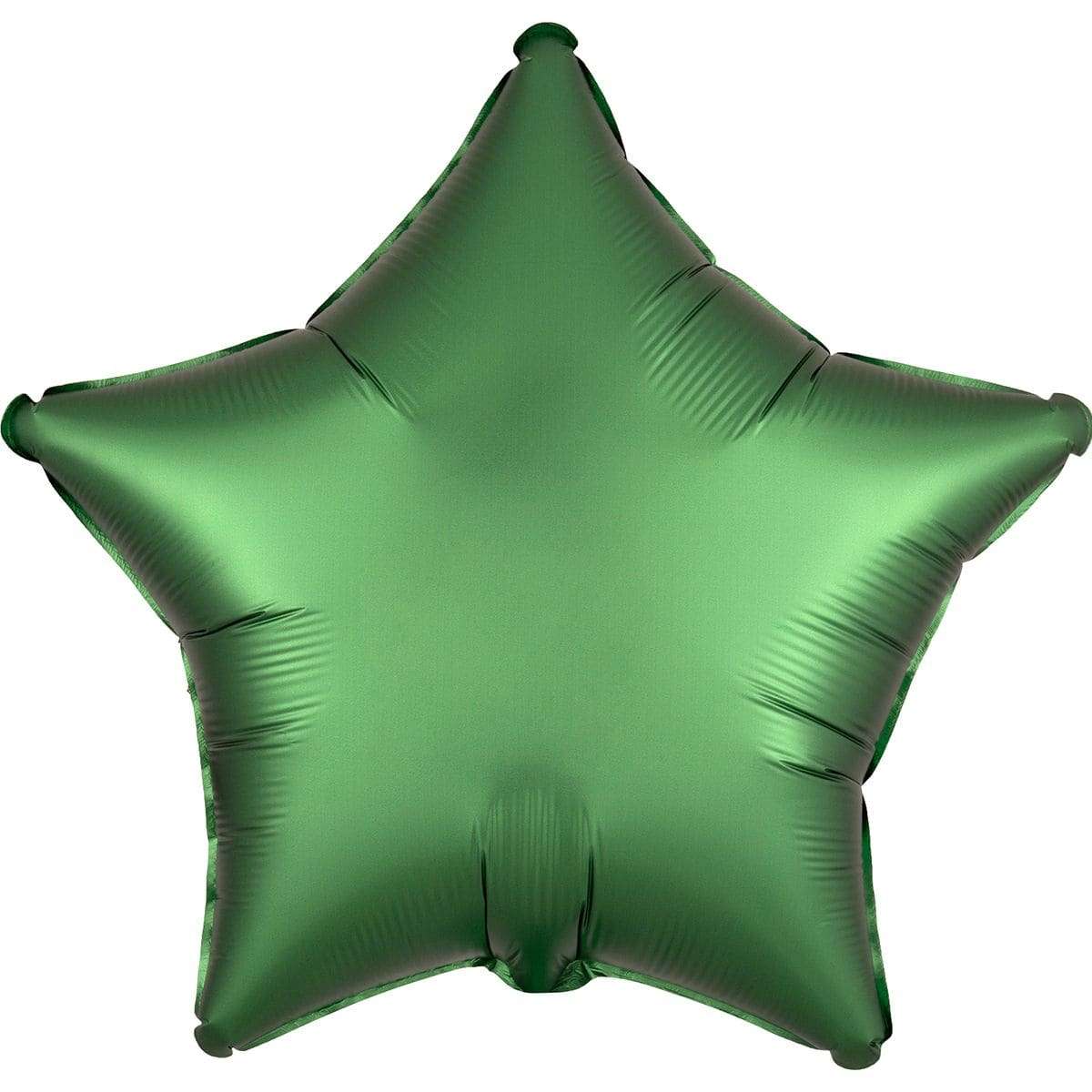 Звезда сатин зелёная 45 см шарик из фольги картинка