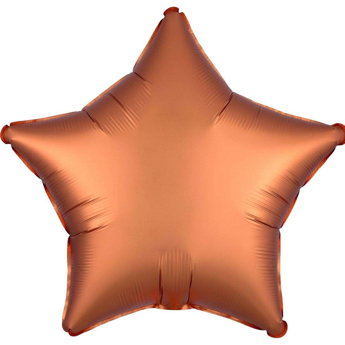 Звезда сатин янтарная оранжевая 45 см шарик из фольги картинка
