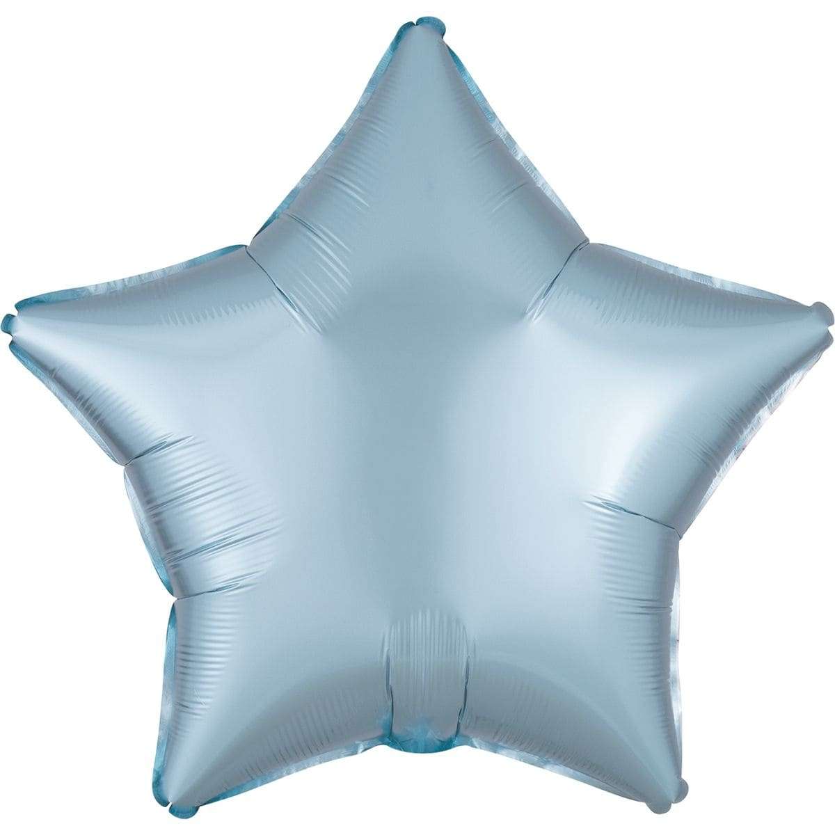 Звезда сатин светло-голубая 45 см шарик из фольги картинка