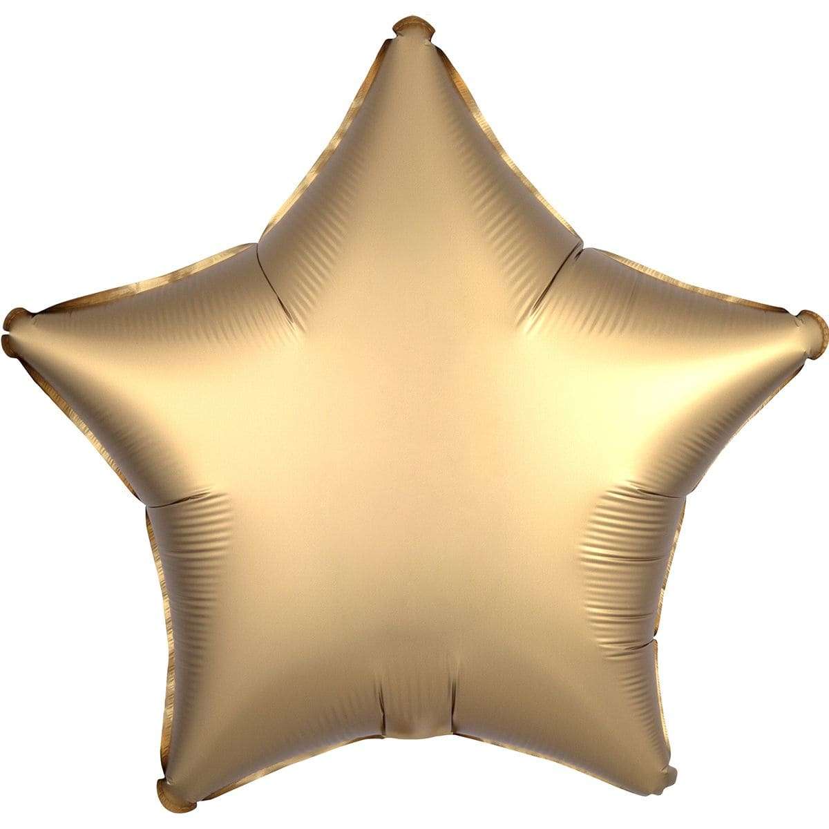 Звезда сатин золотая 45 см шарик из фольги картинка