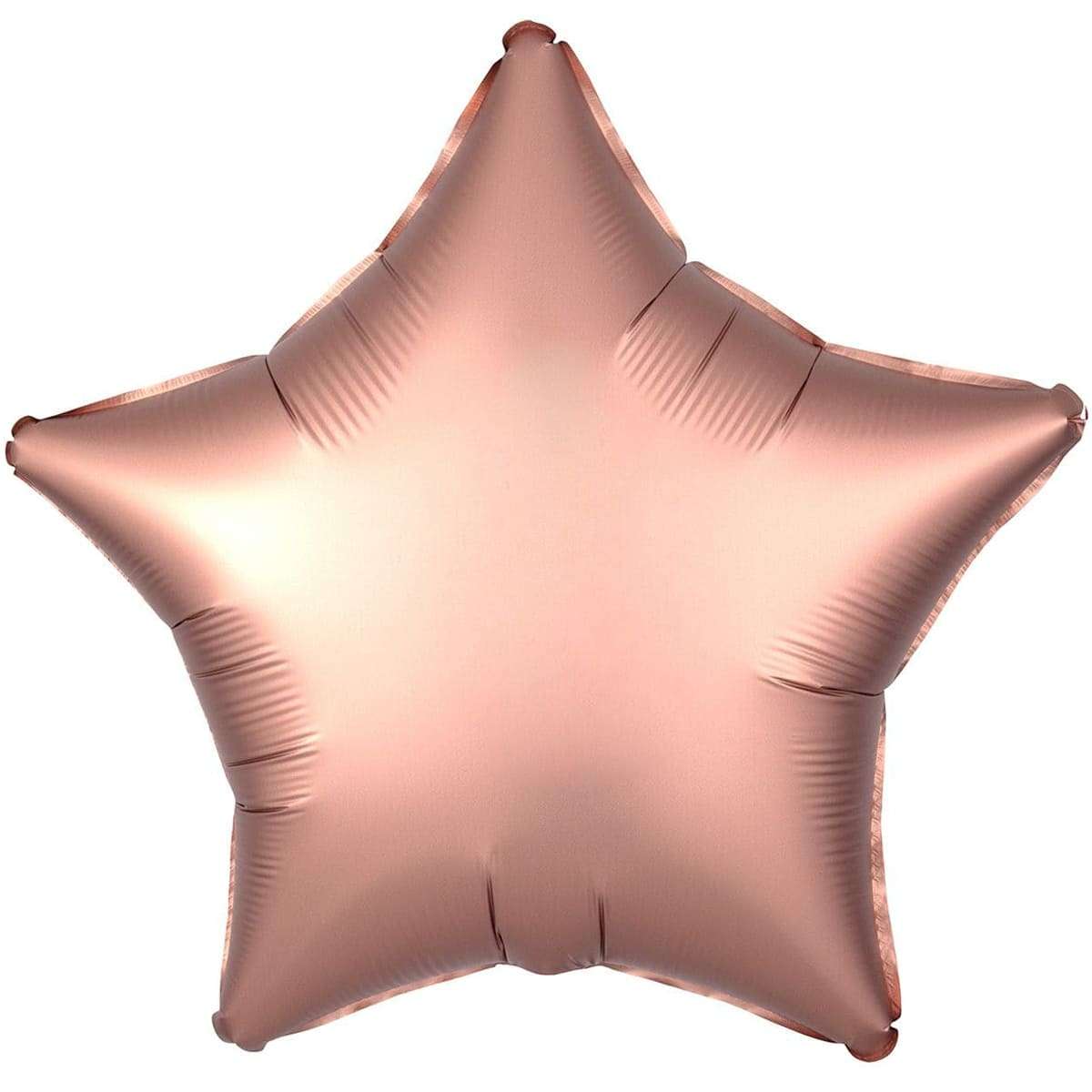 Звезда сатин розовое золото 45 см шарик из фольги картинка