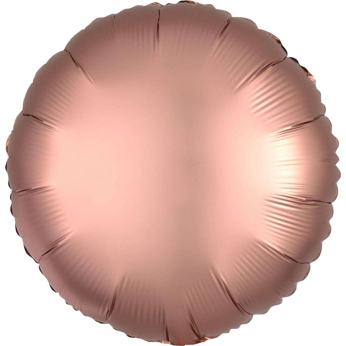 Круг сатин розовое золото шарик из фольги 45 см картинка