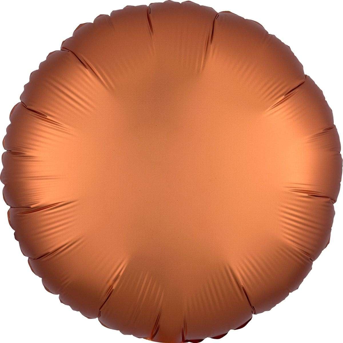 Круг сатин янтарный оранжевый шарик из фольги 45 см картинка