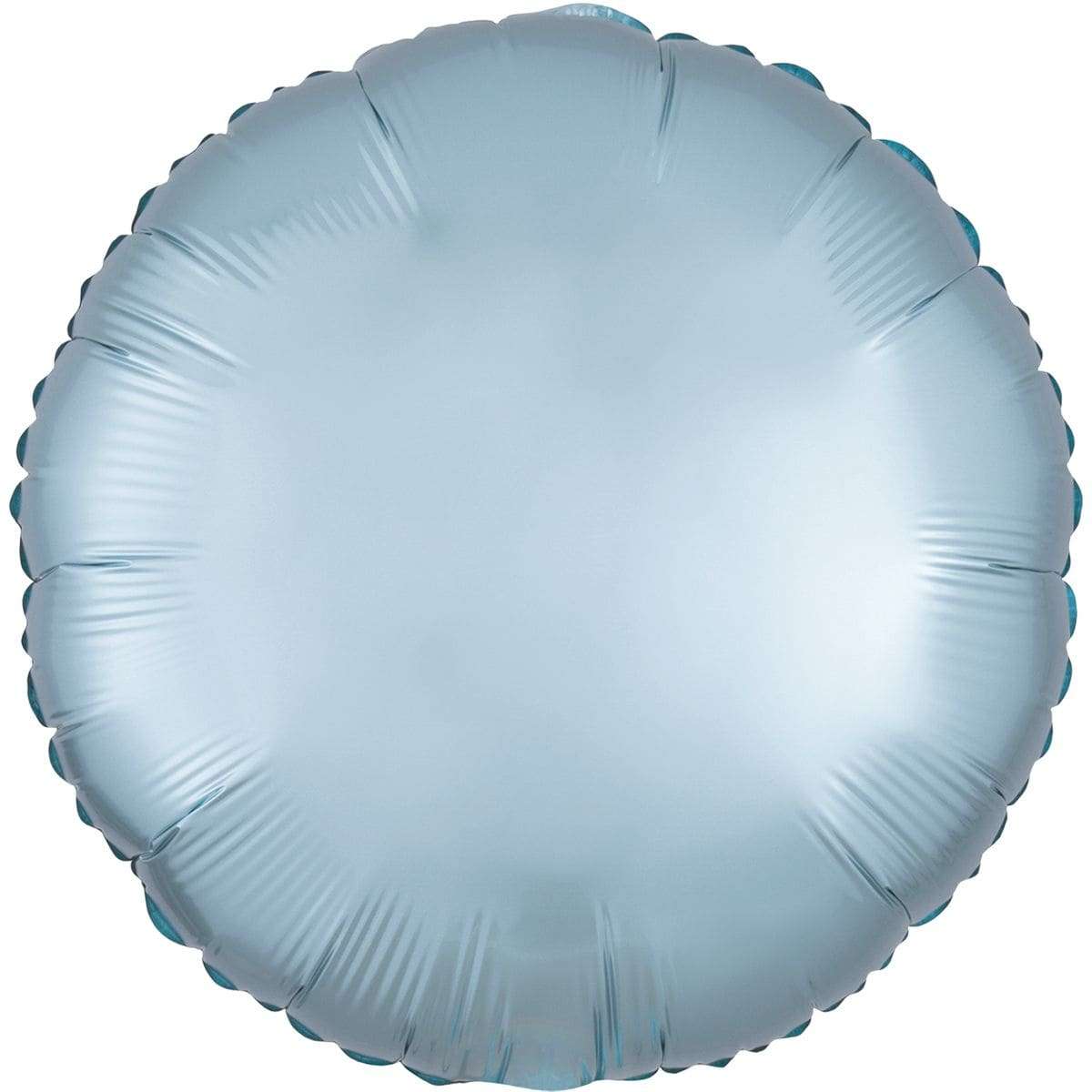 Круг сатин голубой азур шарик из фольги 45 см картинка 2