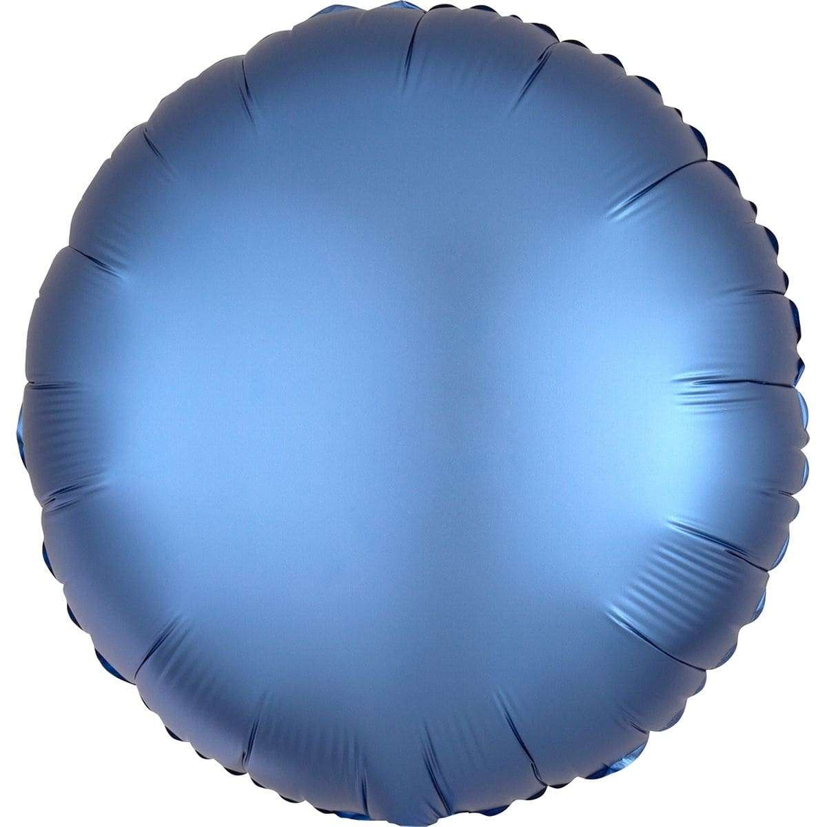 Круг сатин голубой азур шарик из фольги 45 см картинка