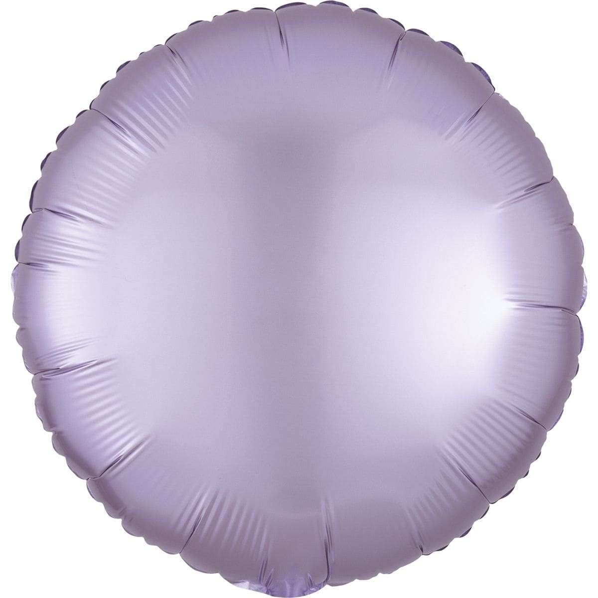 Круглый фиолетовый шарик сатин, 45 см картинка 2