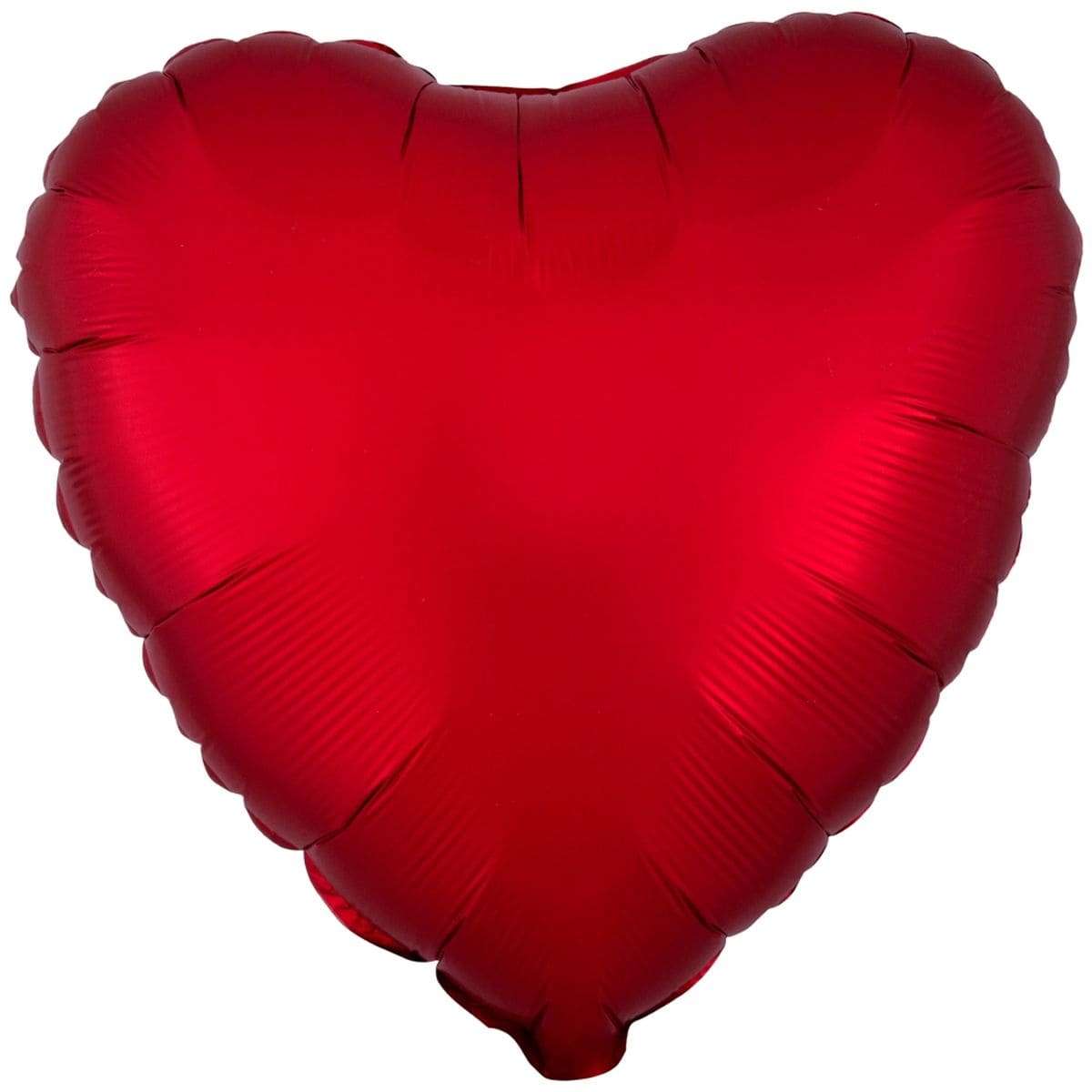 Красное сердце сатин сангрия шарик из фольги картинка