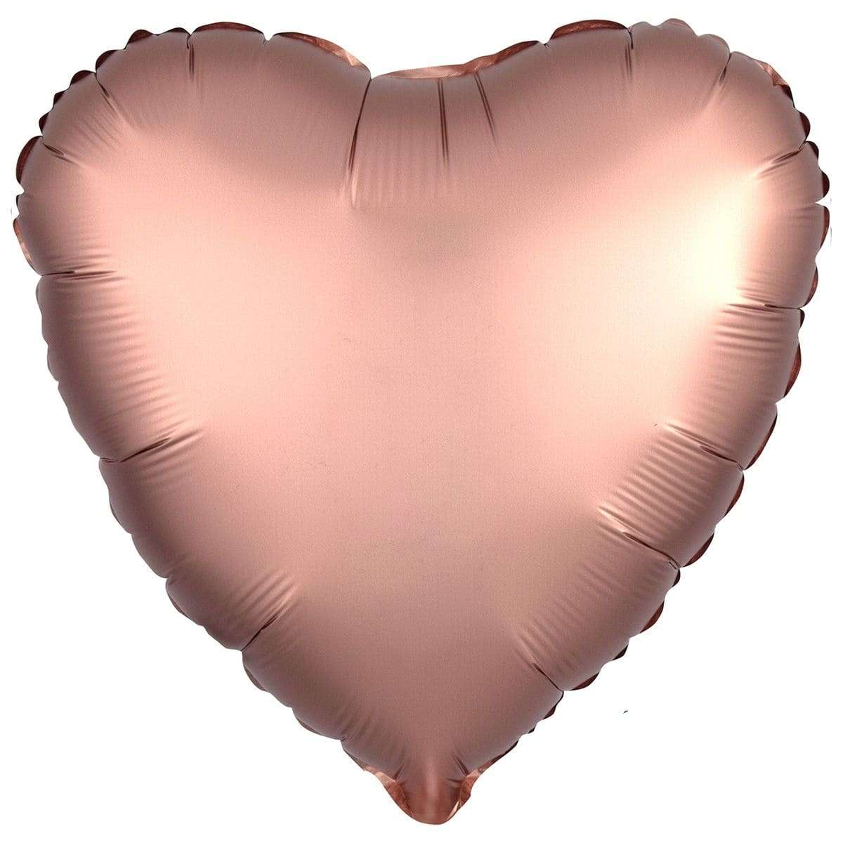 Сердце сатин розовое золото шарик из фольги 45 см картинка