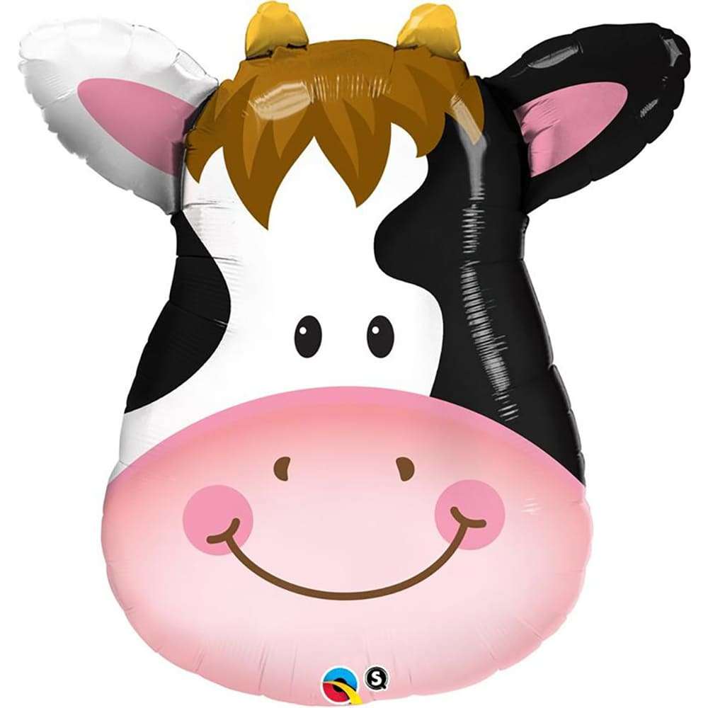 Голова коровы шарик из фольги картинка