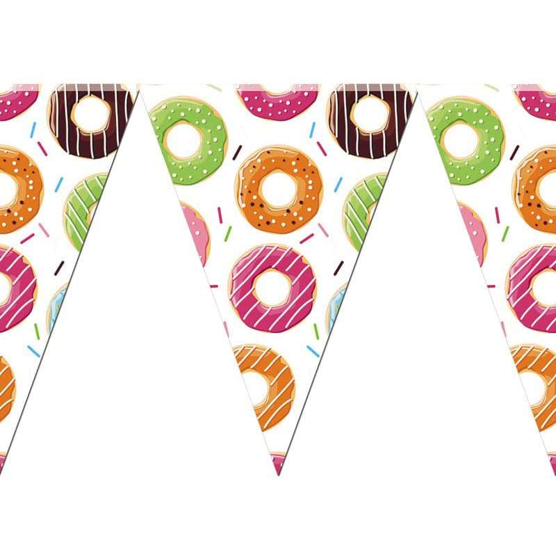 Гирлянда бумажная «Пончики» разноцветные, 210 см картинка
