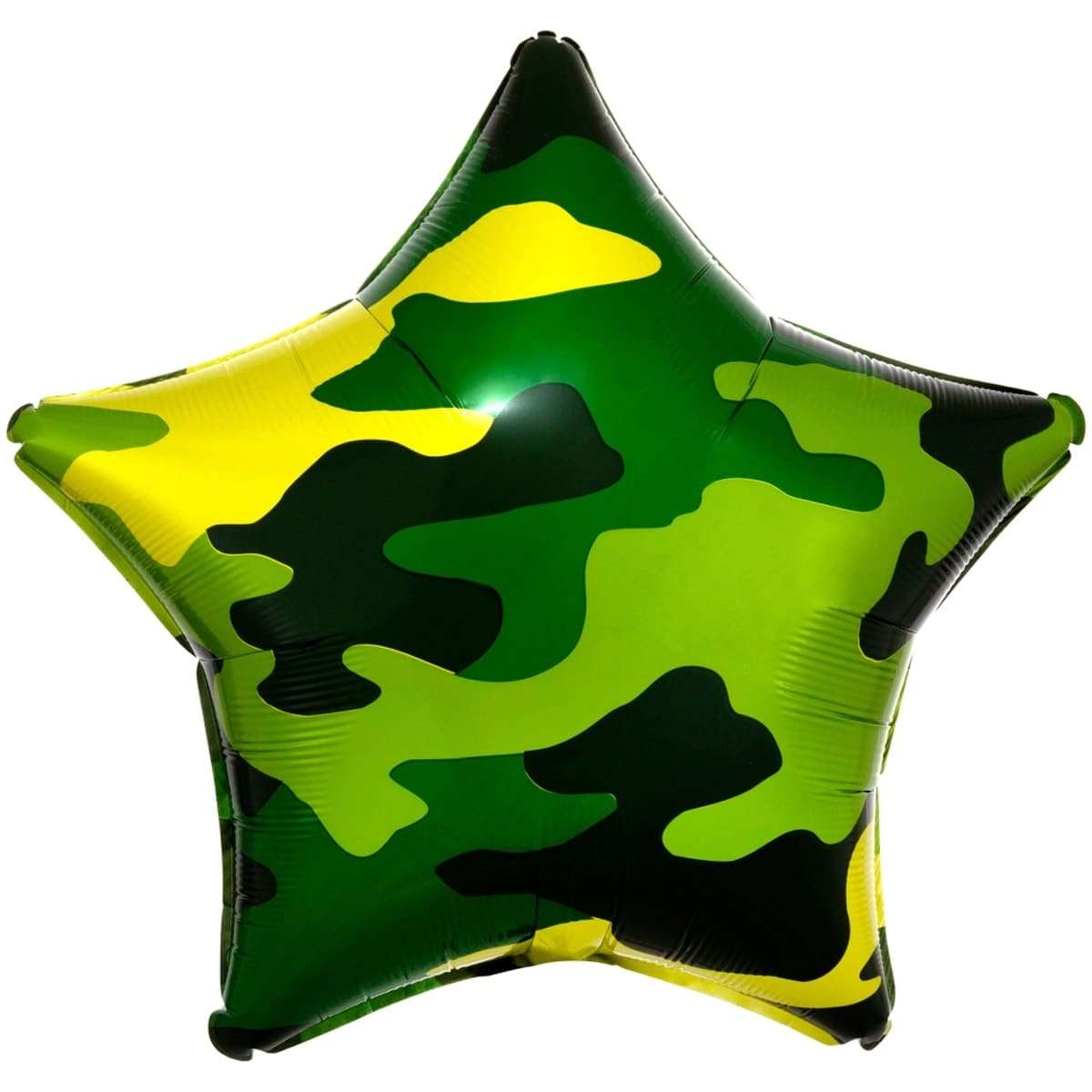 Звезда камуфляжного цвета шарик из фольги картинка