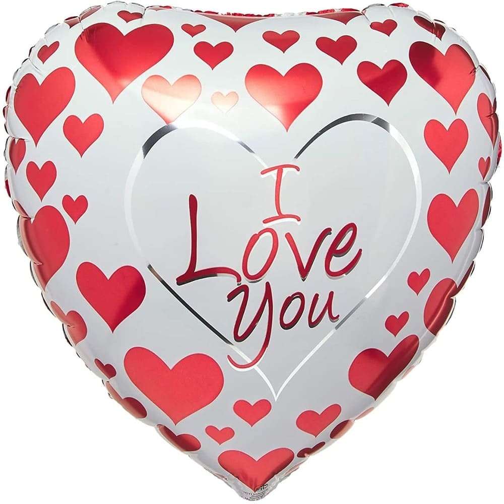 Сердце «I Love You» с красными сердцами картинка