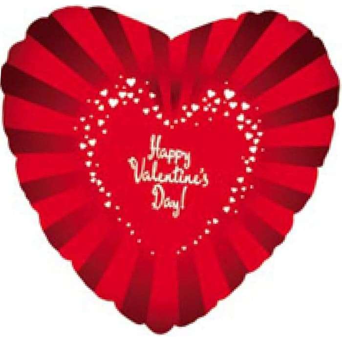 Красное сердце «Happy Valentines Day!» картинка