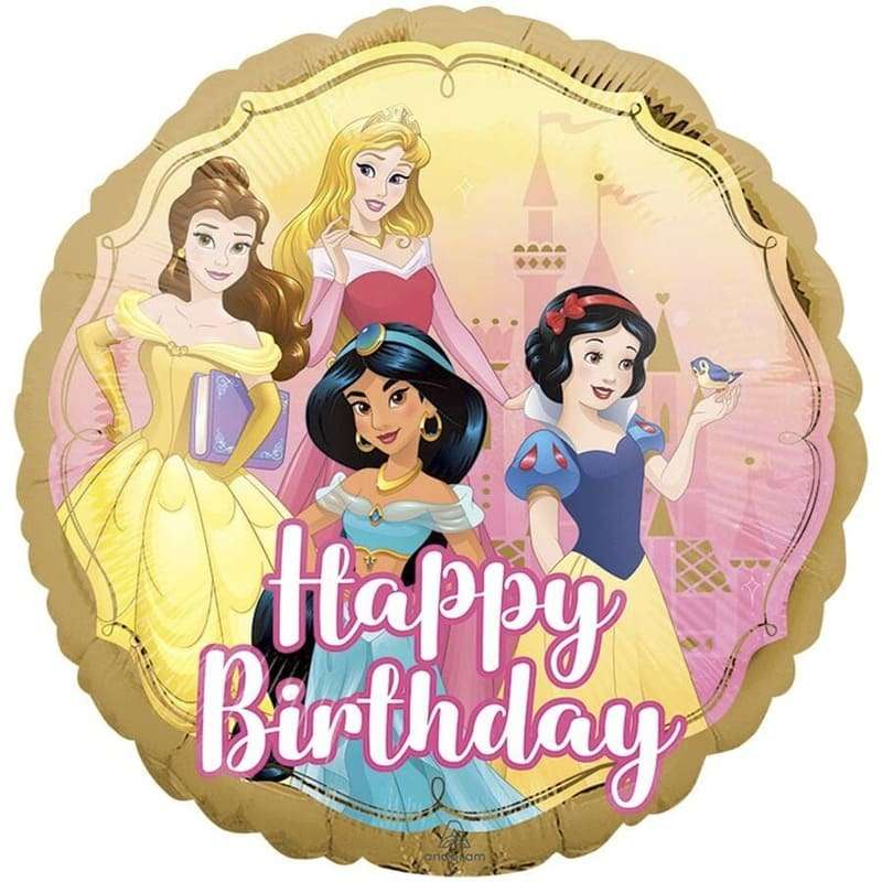 Шарик «Happy Birthday Princesses» двухсторонний картинка 3