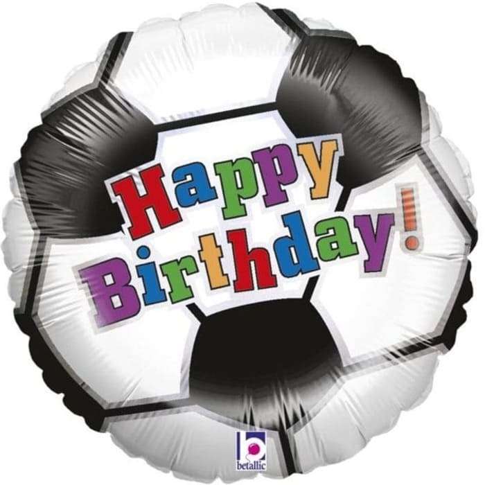 Футбольный мяч «Happy Birthday» шарик из фольги картинка
