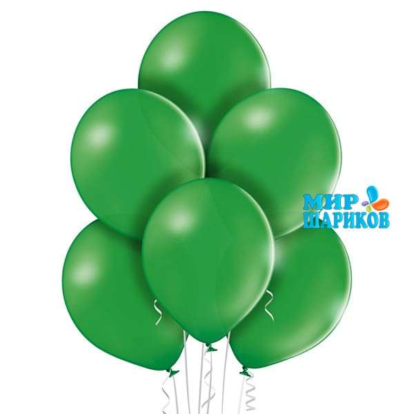 Зелёные гелиевые шары 30 см Бельгия картинка 4