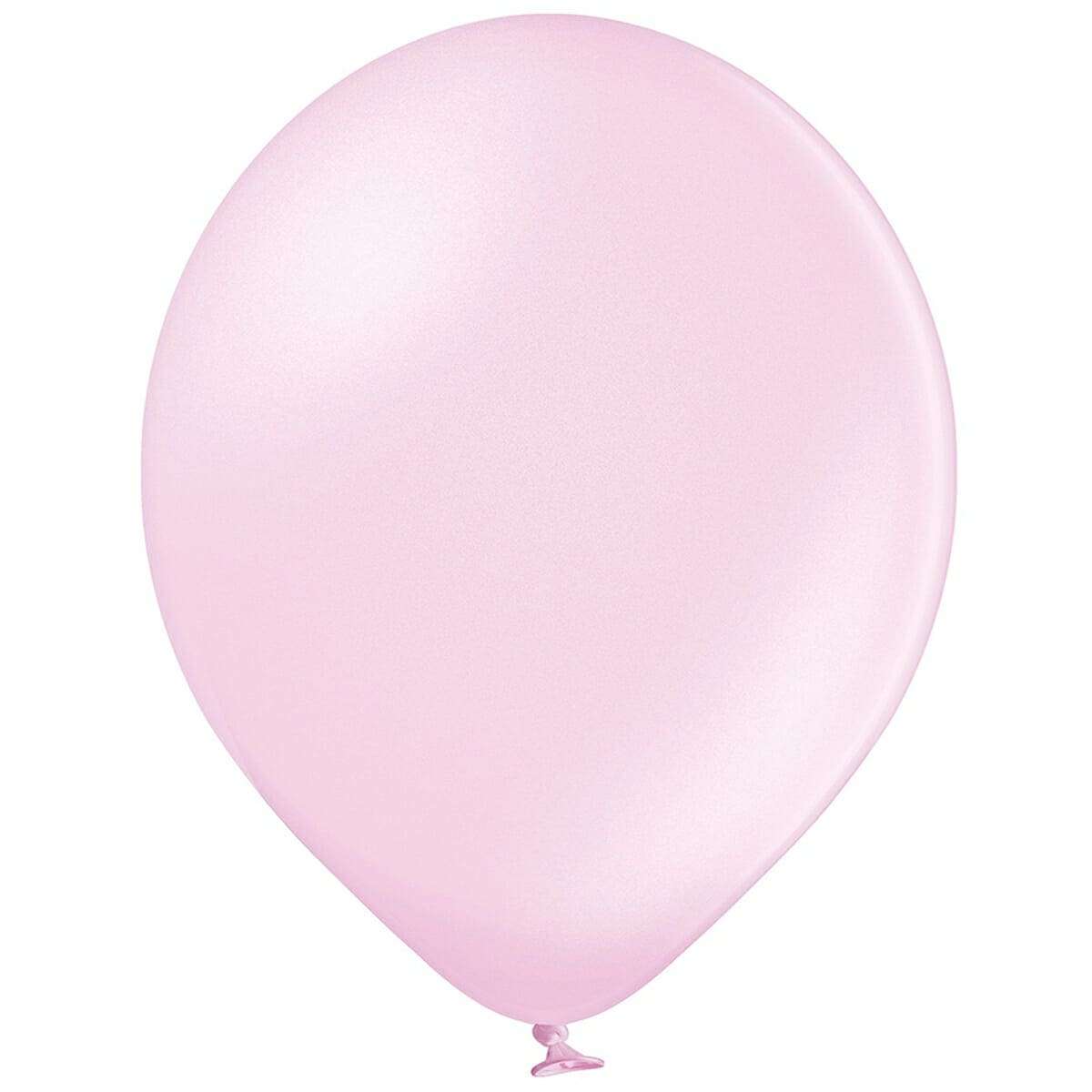 Розовый гелиевый шар металлик 20-25см картинка 2