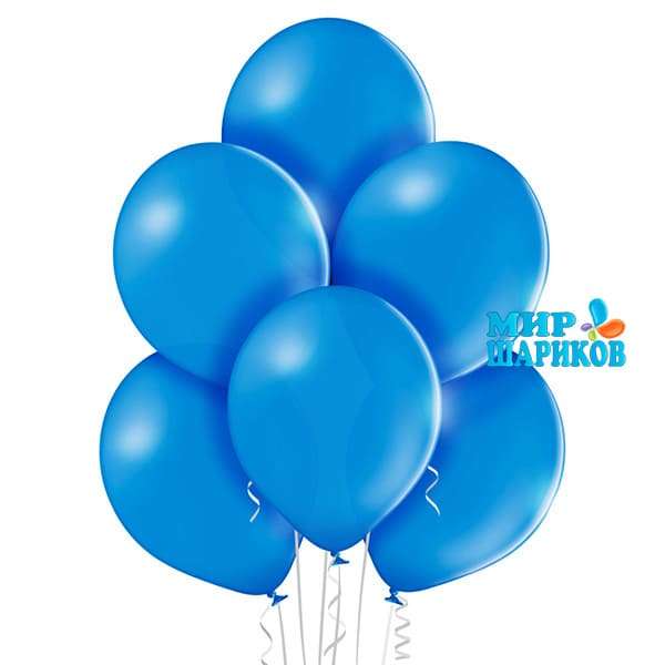 Синие гелиевые шары 30 см Бельгия картинка 4