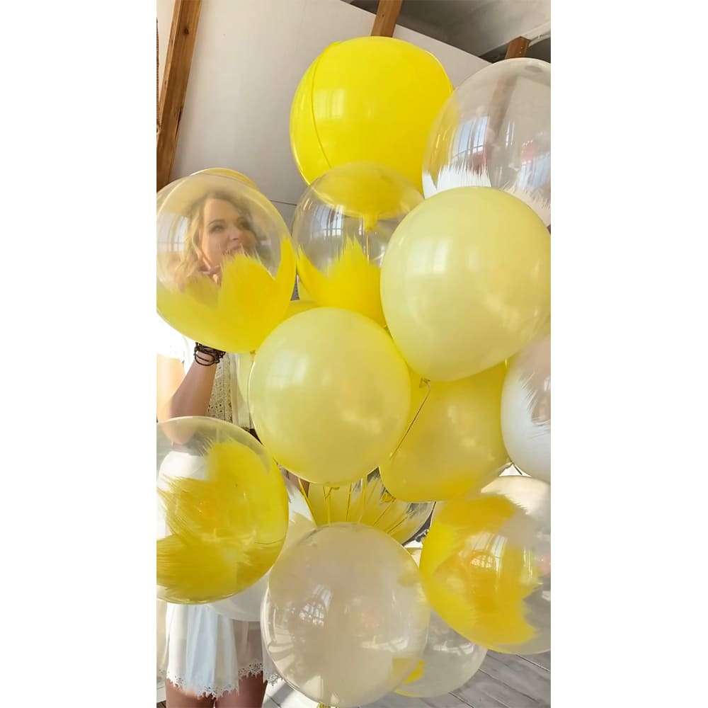 Жёлтые шарики браш «Солнечное настроение» (№178) картинка 3