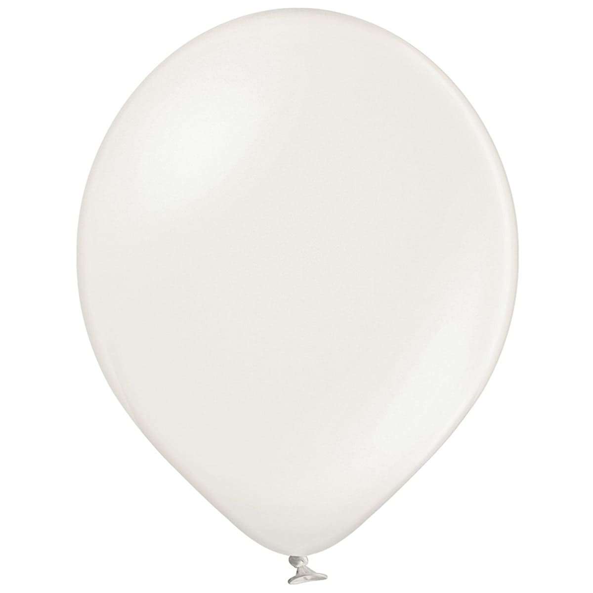 Белый жемчужный шарик с гелием 33см Бельгия картинка 2