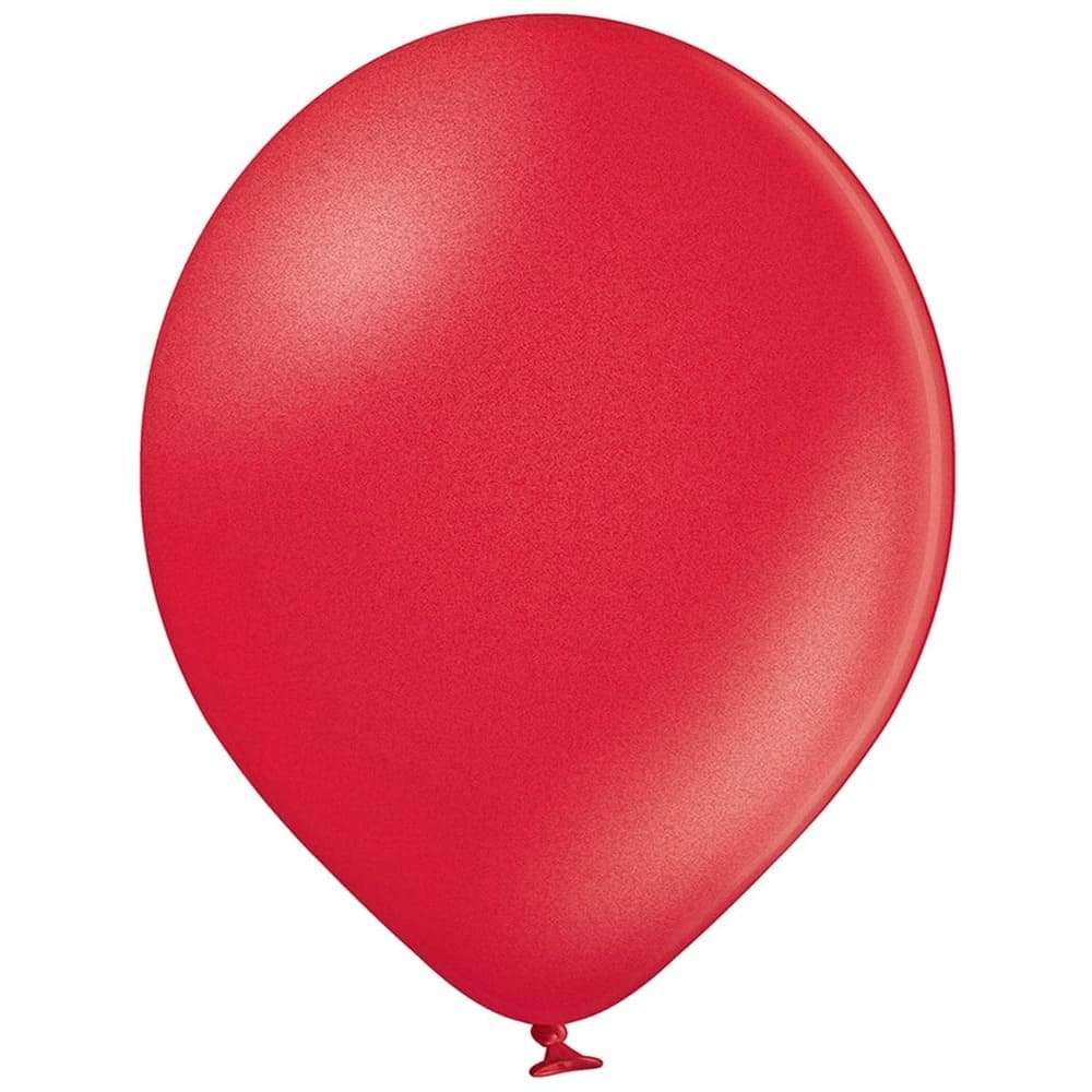 Красный шарик с гелием 33см Бельгия картинка 2