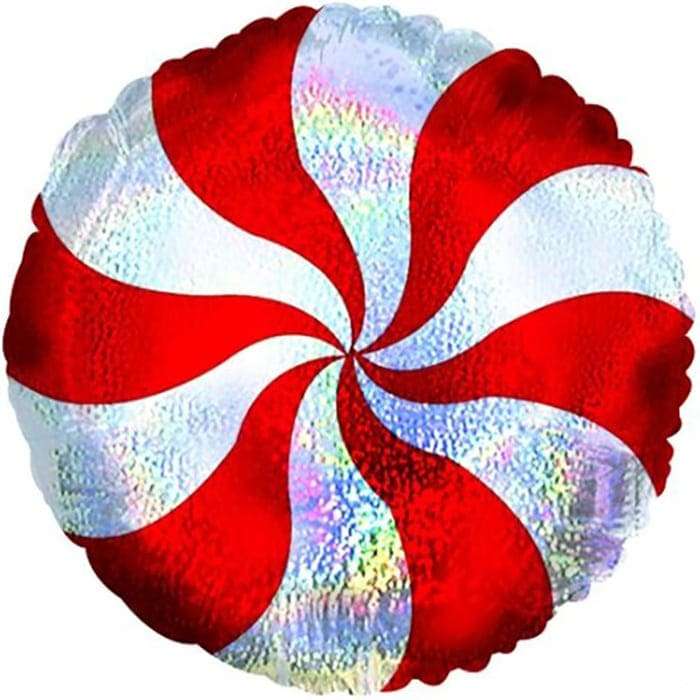 Красная конфета шарик из фольги голография картинка