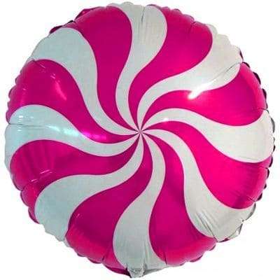 Малиновая конфетка леденец шарик из фольги картинка