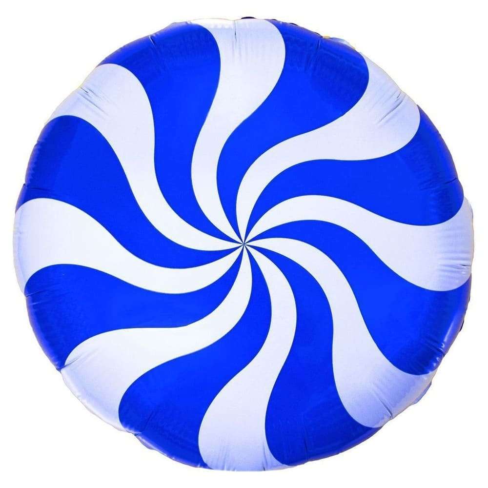 Синяя конфетка леденец шарик из фольги картинка 2