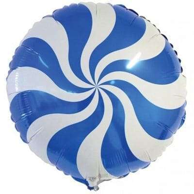 Синяя конфетка леденец шарик из фольги картинка