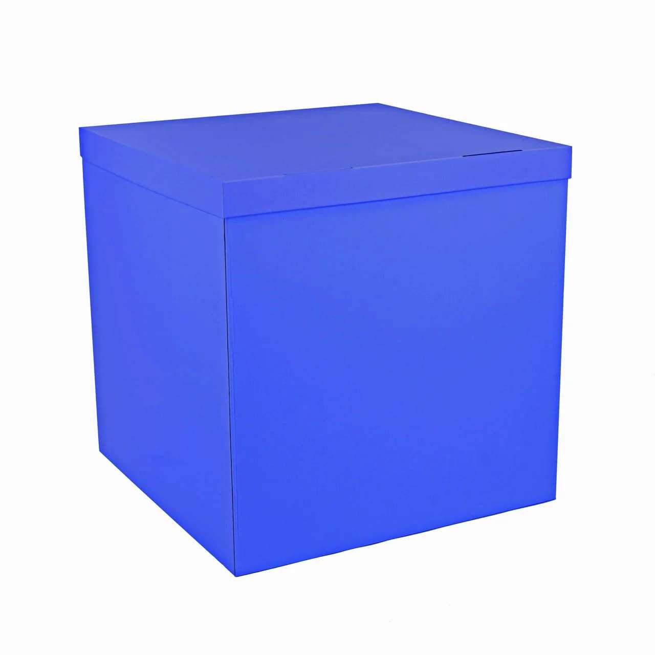 Коробка синяя 70*70*70см для воздушных шаров картинка