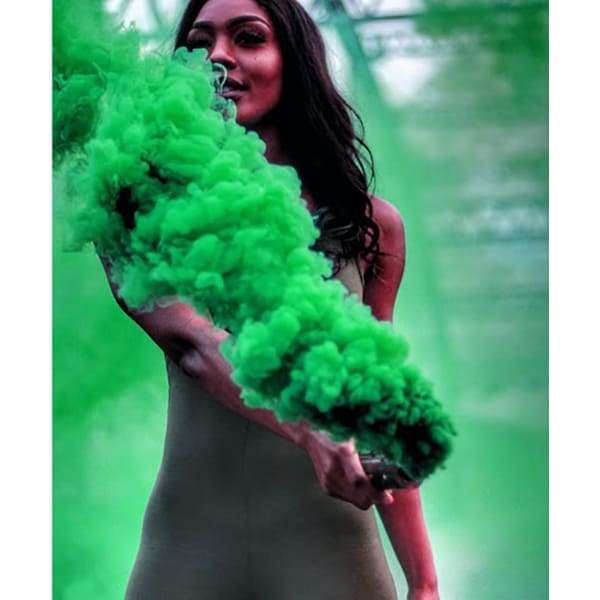 Зелёный цветной дым для фото, 30сек картинка 3
